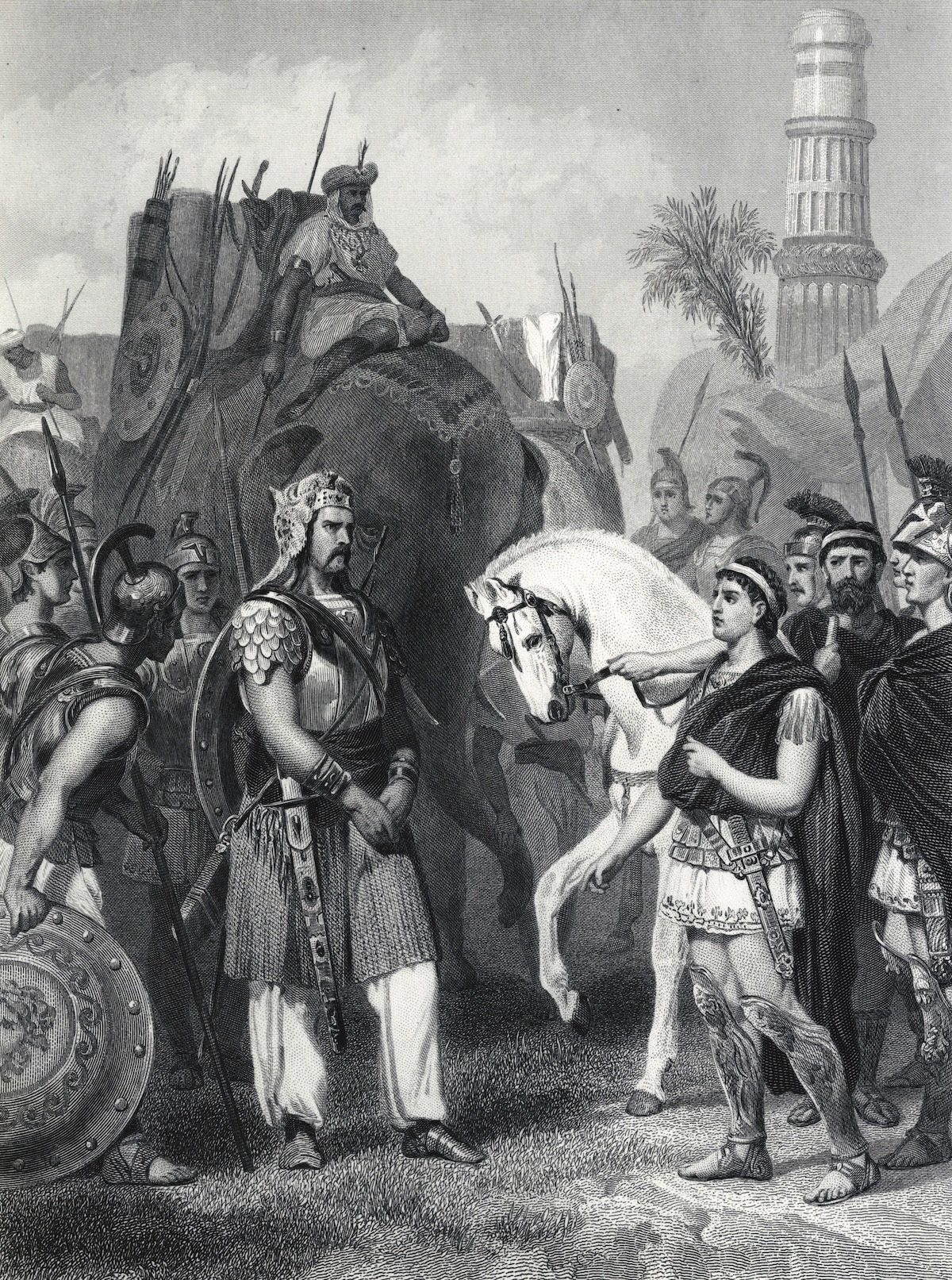 Porus surrenders to Alexander the Great, from History of the World, by Evert A. Duyckinck, 1870. Look and Learn/Bridgeman Images. Porus surrenders to Alexander the Great, from History of the World, by Evert A. Duyckinck, 1870. Look and Learn/Bridgeman Images.