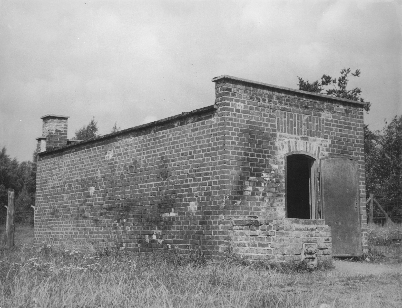 The gas chambers at Stutthof concentration camp near Gdansk, Poland, c. 1945. Panstwowe Muzeum Stutthof. Public Domain The gas chambers at Stutthof concentration camp near Gdansk, Poland, c. 1945. Panstwowe Muzeum Stutthof. Public Domain