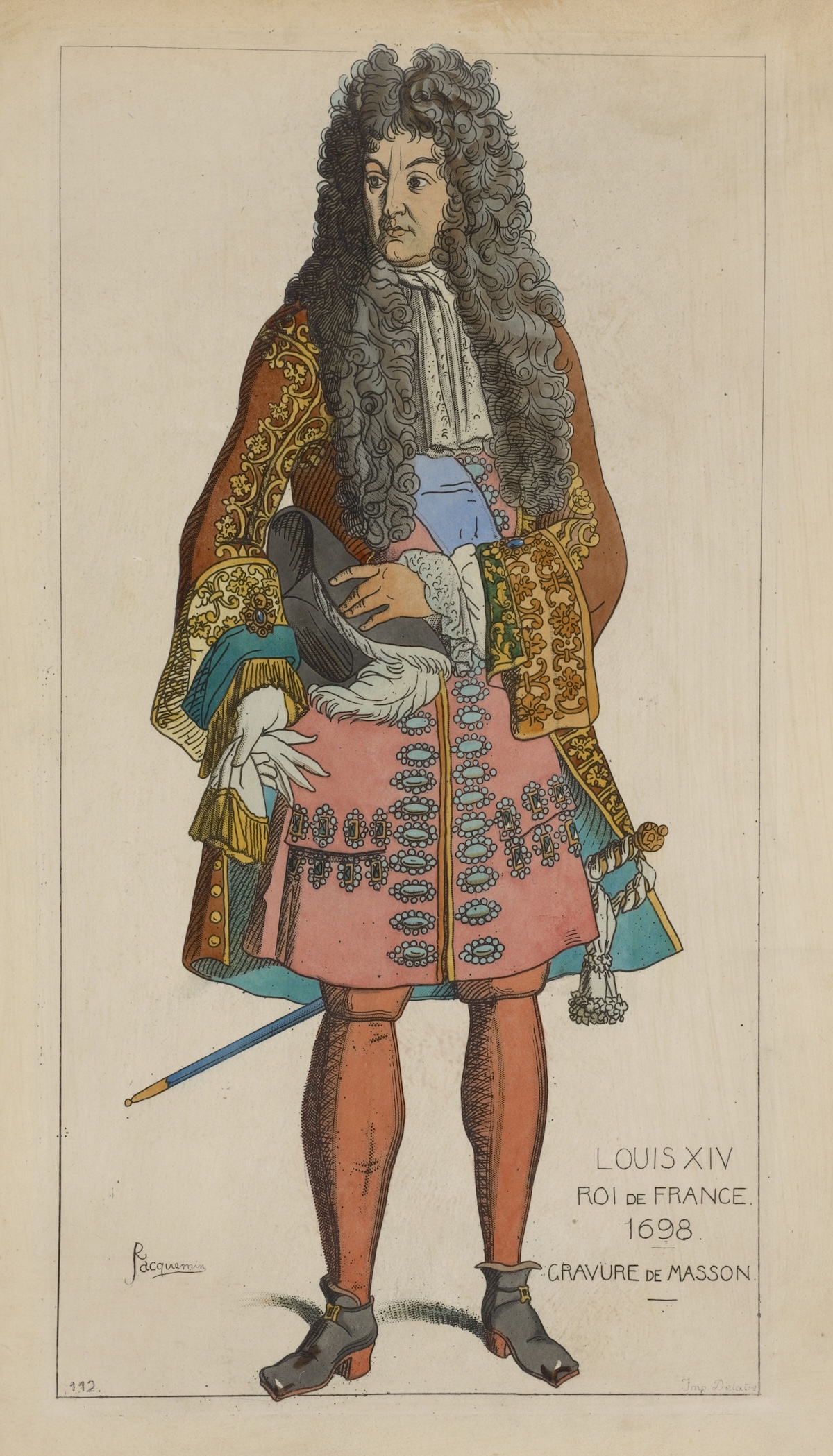 Louis XIV, illustration, French, c.1869. New York Public Library. Public Domain. Louis XIV, illustration, French, c.1869. New York Public Library. Public Domain.