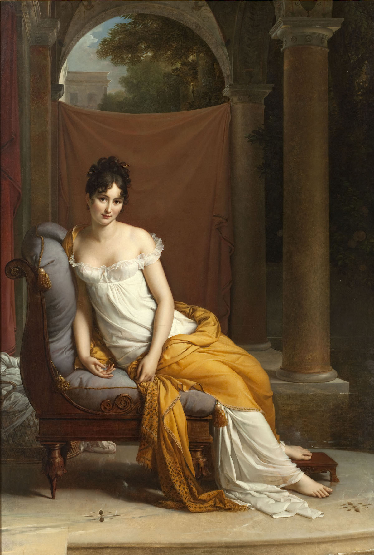 Portrait of Juliette Récamier, by François Gérard, c. 1802-5. Musée Carnavalet, Histoire de Paris. Public Domain. Portrait of Juliette Récamier, by François Gérard, c. 1802-5. Musée Carnavalet, Histoire de Paris. Public Domain.