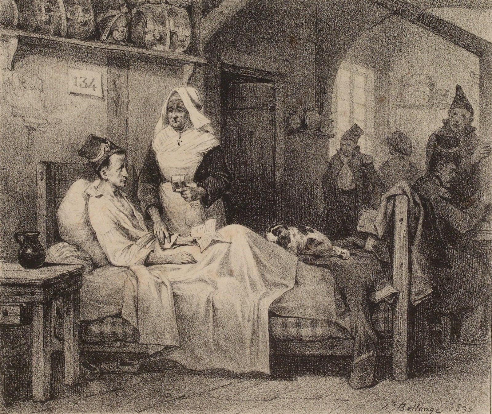 ‘La Mal du Pays’, lithograph by Joseph-Louis-Hippolyte Bellangé, 1832. Musée Carnavalet, Paris. ‘La Mal du Pays’, lithograph by Joseph-Louis-Hippolyte Bellangé, 1832. Musée Carnavalet, Paris.