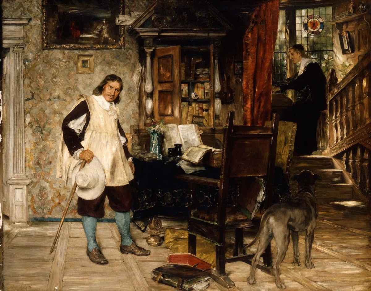 ‘Oliver Cromwell of Ely Visits Mr. John Milton’, by David Dalhoff Neal, 1883. Museum of Fine Arts, Boston. Public Domain. ‘Oliver Cromwell of Ely Visits Mr. John Milton’, by David Dalhoff Neal, 1883. Museum of Fine Arts, Boston. Public Domain.