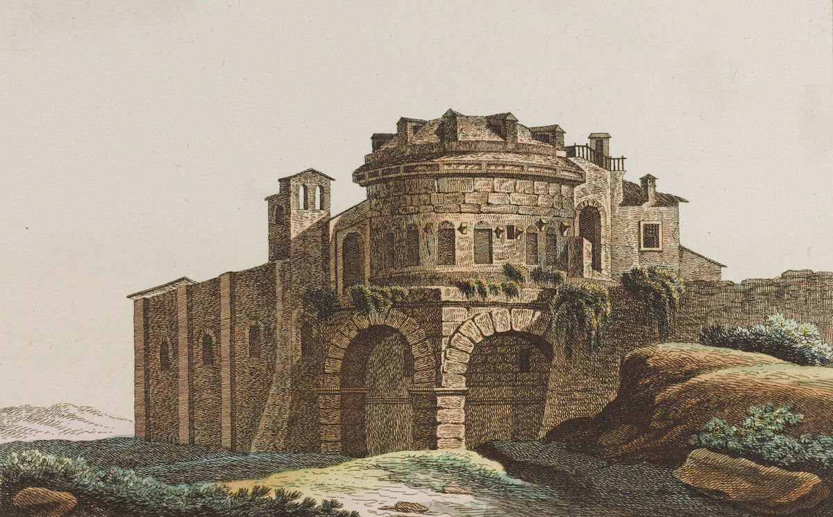 Theoderic’s tomb in Ravenna by Robert von Spalart, c. 1804-1811. Wellcome Collection. Public Domain.