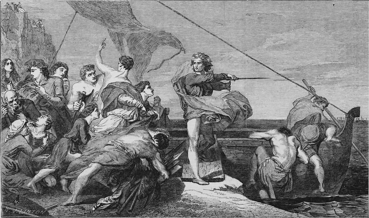 ‘Alfred Inciting the Saxons to Prevent the Landing of the Danes' by George Frederic Watts, reproduced in the Illustrated London News, 17 July 1847. Public Domain. ‘Alfred Inciting the Saxons to Prevent the Landing of the Danes' by George Frederic Watts, reproduced in the Illustrated London News, 17 July 1847. Public Domain.
